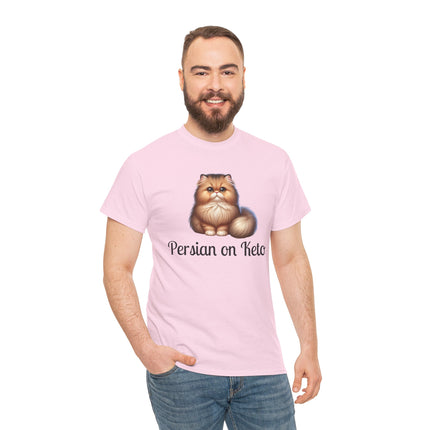 Personalised Persian Cat T-Shirt – 100% Cotton, Soft & Comfy