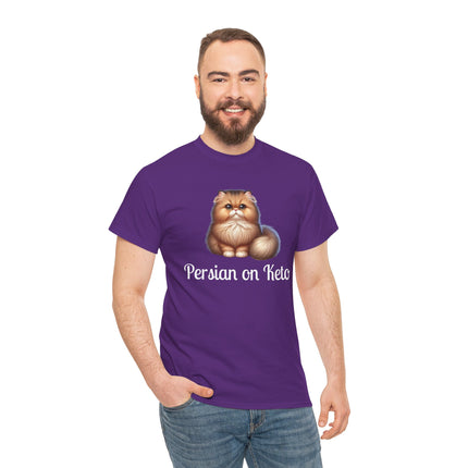 Personalised Persian Cat T-Shirt – 100% Cotton, Soft & Comfy
