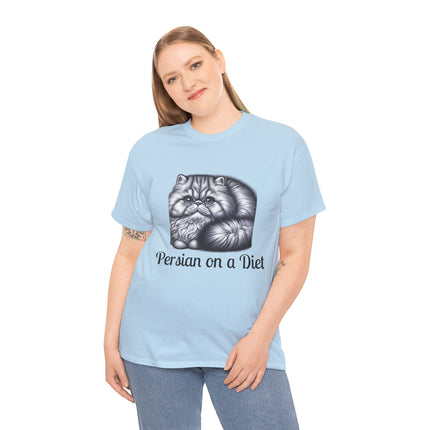 Personalised Persian Cat T-Shirt – 100% Cotton, Soft & Comfy