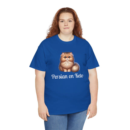 Personalised Persian Cat T-Shirt – 100% Cotton, Soft & Comfy