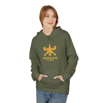 Unisex Midweight Classic Falcon Shahbaz Fleece Hoodie – Soft, Stylish & Timeless