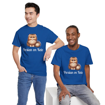 Personalised Persian Cat T-Shirt – 100% Cotton, Soft & Comfy