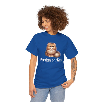 Personalised Persian Cat T-Shirt – 100% Cotton, Soft & Comfy