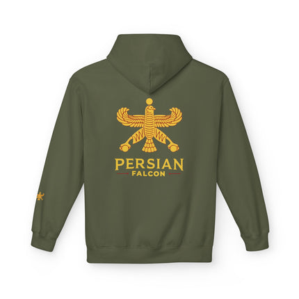 Unisex Midweight Classic Falcon Shahbaz Fleece Hoodie – Soft, Stylish & Timeless