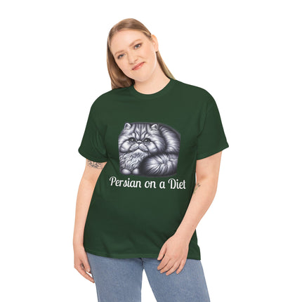 Personalised Persian Cat T-Shirt – 100% Cotton, Soft & Comfy