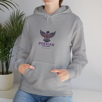 Personalized Unisex Heavy Blend Hooded Sweatshirt – Ancient Persia Falcon Shahbaz Design