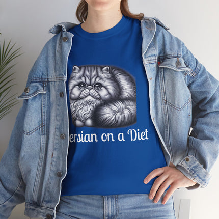 Personalised Persian Cat T-Shirt – 100% Cotton, Soft & Comfy