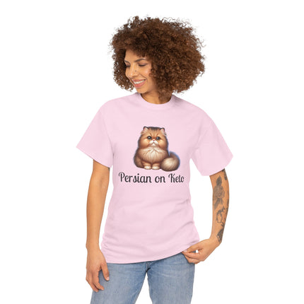 Personalised Persian Cat T-Shirt – 100% Cotton, Soft & Comfy