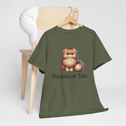 Personalised Persian Cat T-Shirt – 100% Cotton, Soft & Comfy