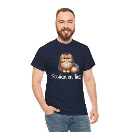 Personalised Persian Cat T-Shirt – 100% Cotton, Soft & Comfy