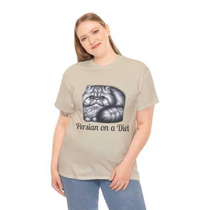 Personalised Persian Cat T-Shirt – 100% Cotton, Soft & Comfy