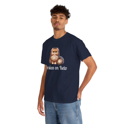 Personalised Persian Cat T-Shirt – 100% Cotton, Soft & Comfy