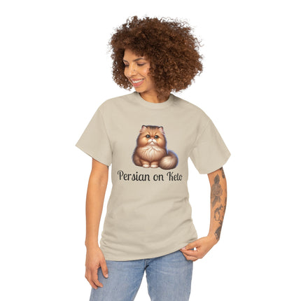 Personalised Persian Cat T-Shirt – 100% Cotton, Soft & Comfy