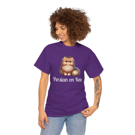 Personalised Persian Cat T-Shirt – 100% Cotton, Soft & Comfy