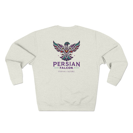 Personalised Unisex Sweatshirt. Ancient Persia Modern Heritage Design. Achaemenid Empire Era. Cyrus the Great. Legendary Persian Shahbaz Falcon. Modern Cultural Clothing