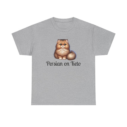 Personalised Persian Cat T-Shirt – 100% Cotton, Soft & Comfy