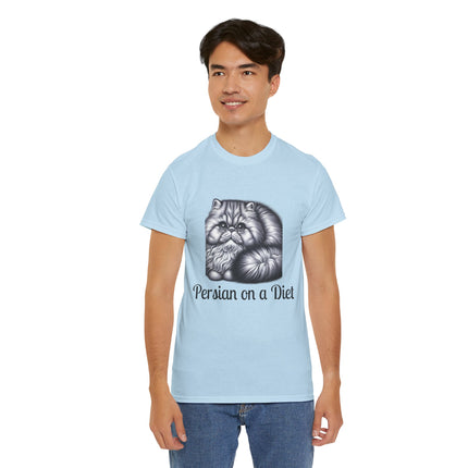 Personalised Persian Cat T-Shirt – 100% Cotton, Soft & Comfy