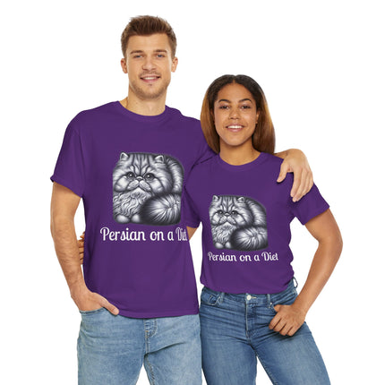Personalised Persian Cat T-Shirt – 100% Cotton, Soft & Comfy