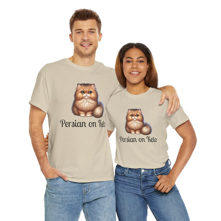 Personalised Persian Cat T-Shirt – 100% Cotton, Soft & Comfy