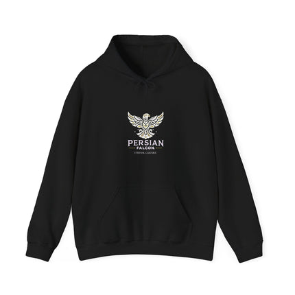 Personalized Unisex Heavy Blend Hooded Sweatshirt – Ancient Persia Falcon Shahbaz Design
