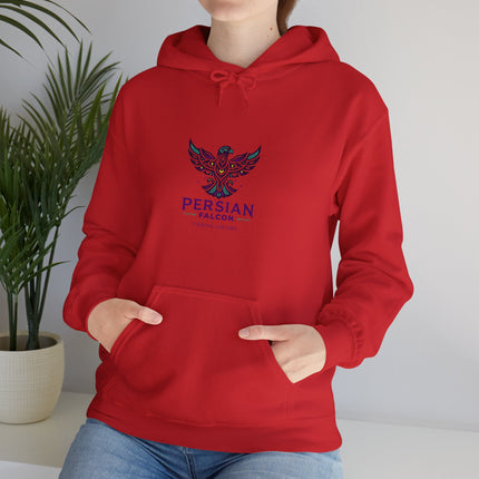 Personalized Unisex Heavy Blend Hooded Sweatshirt – Ancient Persia Falcon Shahbaz Design