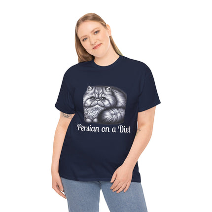 Personalised Persian Cat T-Shirt – 100% Cotton, Soft & Comfy