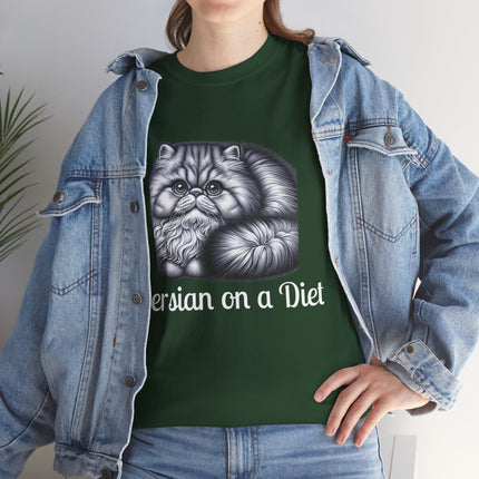 Personalised Persian Cat T-Shirt – 100% Cotton, Soft & Comfy