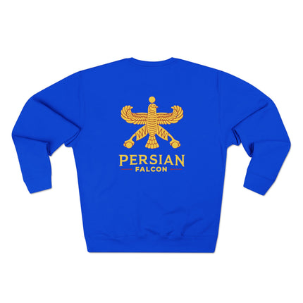 Personalised Unisex Sweatshirt. Ancient Persia. Classic Heritage Persian shahbaz Falcon Design. Modern Cultural Clothing.