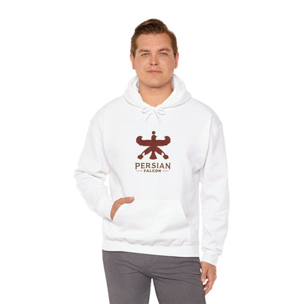 Personalized Unisex Heavy Blend Hooded Sweatshirt – Ancient Persia Falcon Shahbaz Design