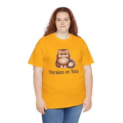 Personalised Persian Cat T-Shirt – 100% Cotton, Soft & Comfy