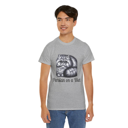 Personalised Persian Cat T-Shirt – 100% Cotton, Soft & Comfy
