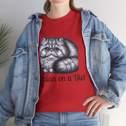 Personalised Persian Cat T-Shirt – 100% Cotton, Soft & Comfy