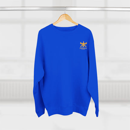 Personalised Unisex Sweatshirt. Ancient Persia. Classic Heritage Persian shahbaz Falcon Design. Modern Cultural Clothing.