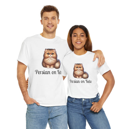 Personalised Persian Cat T-Shirt – 100% Cotton, Soft & Comfy