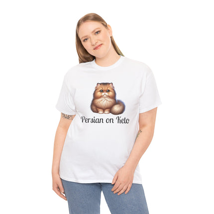 Personalised Persian Cat T-Shirt – 100% Cotton, Soft & Comfy