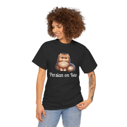 Personalised Persian Cat T-Shirt – 100% Cotton, Soft & Comfy