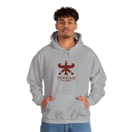 Personalized Unisex Heavy Blend Hooded Sweatshirt – Ancient Persia Falcon Shahbaz Design