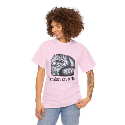 Personalised Persian Cat T-Shirt – 100% Cotton, Soft & Comfy