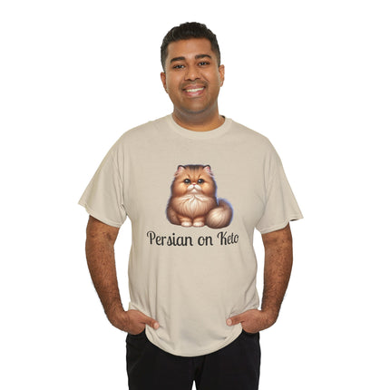 Personalised Persian Cat T-Shirt – 100% Cotton, Soft & Comfy
