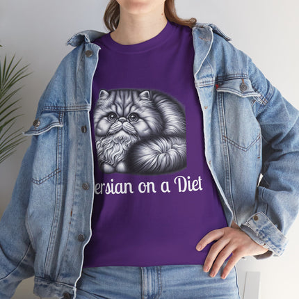 Personalised Persian Cat T-Shirt – 100% Cotton, Soft & Comfy