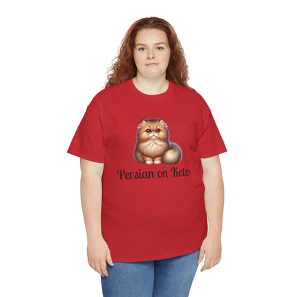 Personalised Persian Cat T-Shirt – 100% Cotton, Soft & Comfy
