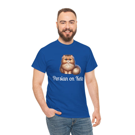 Personalised Persian Cat T-Shirt – 100% Cotton, Soft & Comfy
