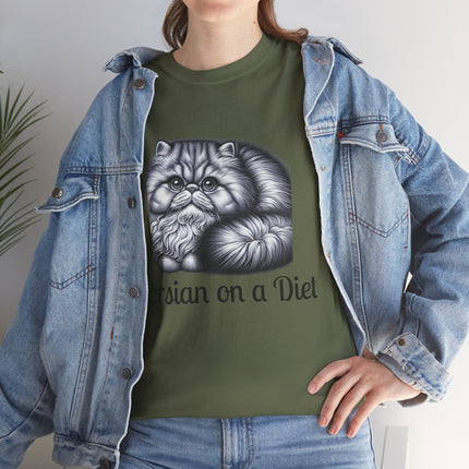 Personalised Persian Cat T-Shirt – 100% Cotton, Soft & Comfy