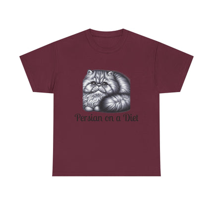Personalised Persian Cat T-Shirt – 100% Cotton, Soft & Comfy