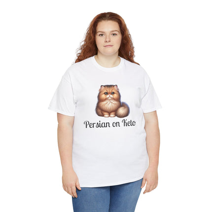 Personalised Persian Cat T-Shirt – 100% Cotton, Soft & Comfy