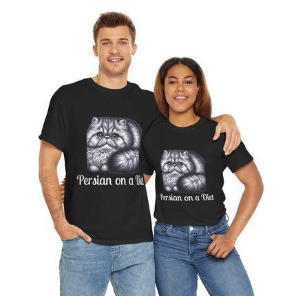 Personalised Persian Cat T-Shirt – 100% Cotton, Soft & Comfy