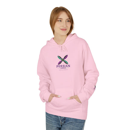 Personilised Unisex Midweight sassanid Persian Cross Fleece Hoodie – Soft, Stylish & Timeless