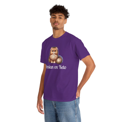 Personalised Persian Cat T-Shirt – 100% Cotton, Soft & Comfy