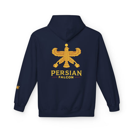 Unisex Midweight Classic Falcon Shahbaz Fleece Hoodie – Soft, Stylish & Timeless