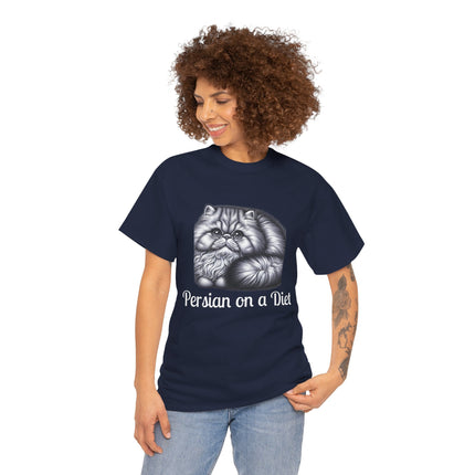 Personalised Persian Cat T-Shirt – 100% Cotton, Soft & Comfy